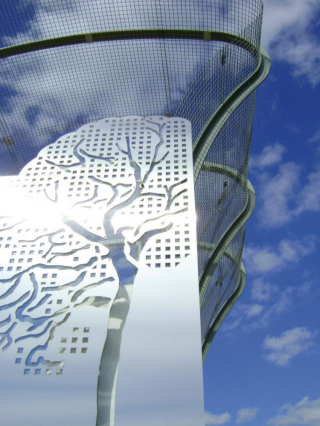 Mur végétal inox Jardin d'Aubigny